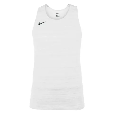Nike NT0300-100 Mens Nike Stock Dry Miler Singlet Canottiera Uomo White Taglia XL
