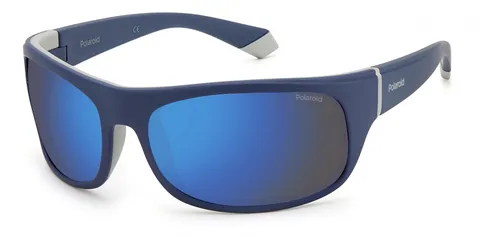 Polaroid Pld 2125/s XW0/5X BLUE GREY Sunglasses Men's Acetate, Standard, 66