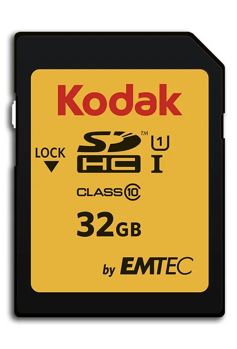 32GB Scheda SD Kodak SDHC classe 10 Gold+ UHS-I U1 Ka.Blist [EKMSD32GHC10K]
