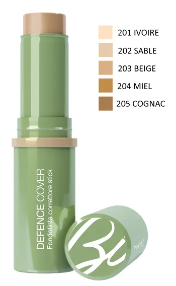 Bionike Defence Cover - Fondotinta Correttore Stick Second Skin, per Pelli Sensibili e