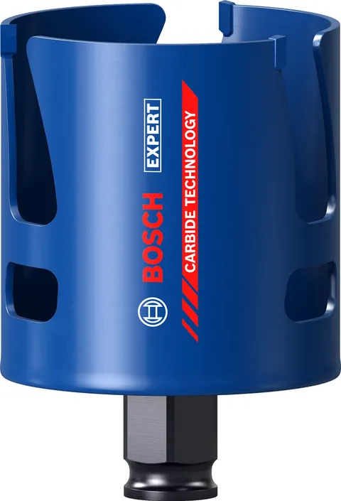 Bosch Professional 1x Seghe a Tazza Expert Construction Material per Legno Tenero, Ø 64