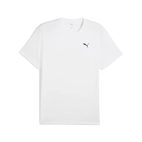 PUMA M TAD Essentials Solid Cat Tee (LC Small Cat), Magliette Unisex - Adulto, White