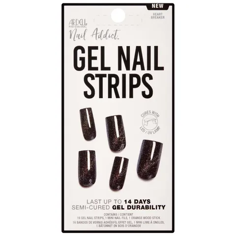 Ardell Nail Addict - Strisce in gel per unghie, con cuore rotante, si asciuga con lampada