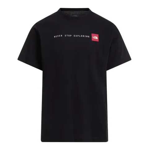 The North Face-T-Shirt Never Stop Exploring Regular con Grafica da Uomo-TNF Black,XS