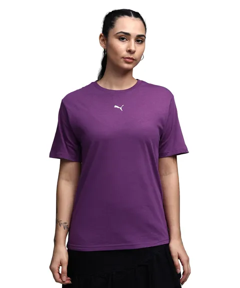 PUMA Ess Relaxed Tee Prugna Vino