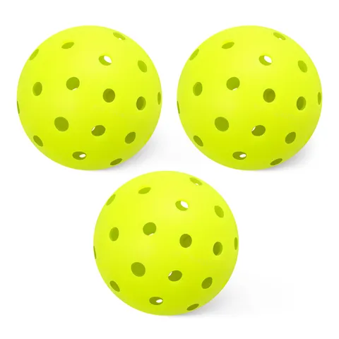 Amazon Basics - Palline da Pickleball per Uso all'Aperto, Approvate Usapa, Giallo