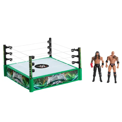 Mattel WWE Regole della Bloodline Playset con The Rock & Roman Reigns