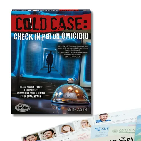 ThinkFun - Cold Case 5: Check in per un omicidio, Gioco investigativo poliziesco con