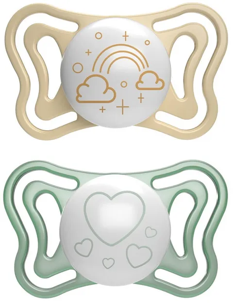 Chicco PhysioForma Succhietto Light Lumi, Succhietto Luminescente al Buio, Ciuccio 2-6