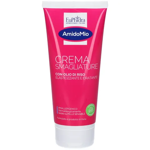 Amido Mio Crema Corpo Smagliature Olio Di Riso E Acido Jaluronico - Durante E Dopo La