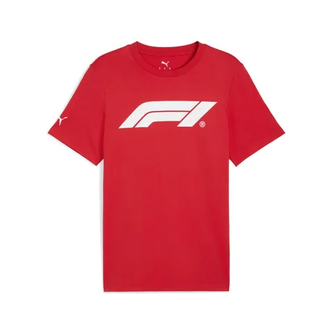 PUMA T-Shirt con Logo F1® Essentials da Uomo S, Pop Red