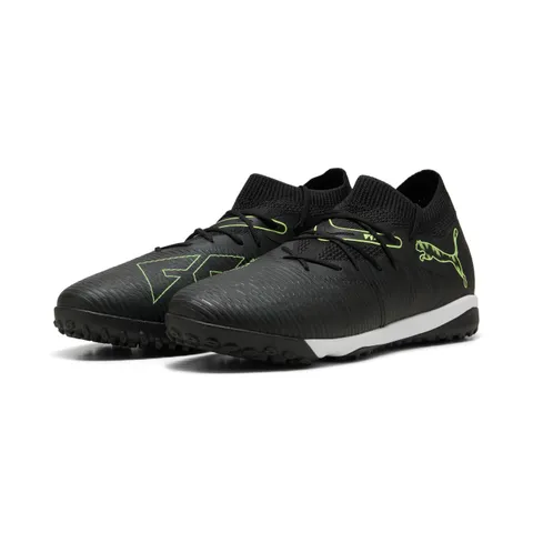 Puma Scarpe da Calcio Unisex Future 8 Match TtSoccer, Puma Nero Fizzy Verde Chiaro
