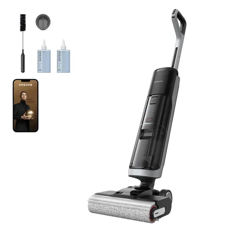Dreame H14 Pro Lavapavimenti Senza Filo, Design Piatto a 180°, Cura Della Spazzola a 60