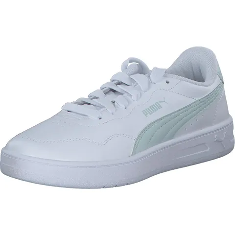 Puma Court Lally - Scarpe da Ginnastica Femmina, Puma White-Puma White-Cool Light Gray