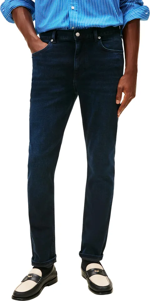 Tommy Hilfiger MW0MW41906 Slim Bleecker da Uomo Calder Blue Black Slim Denim, 31W/34L