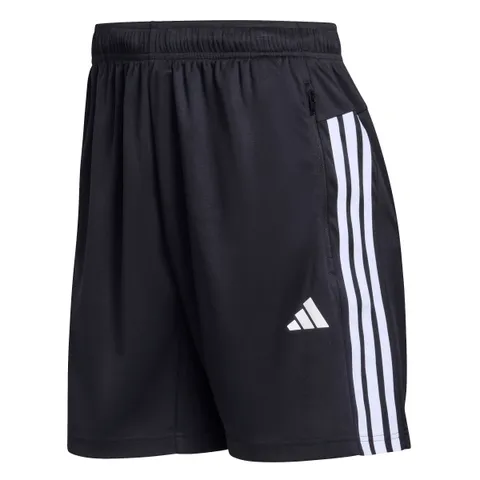 adidas Uomo Workout Essentials Base 3-Stripes Pique Short 9Inch Shorts, Black/White, S