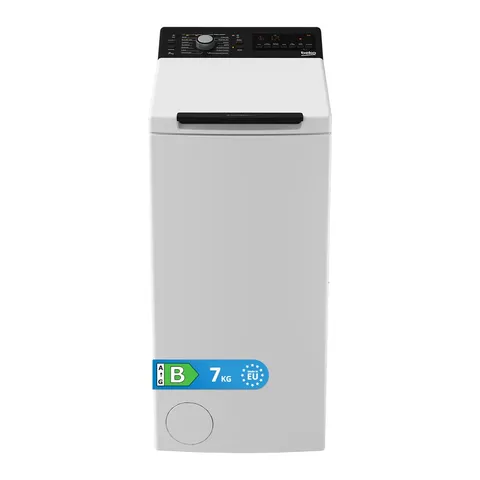 Beko BTL 725WK IT Lavatrice Carica dall’Alto 7kg, Classe B, Libera Installazione, 1200