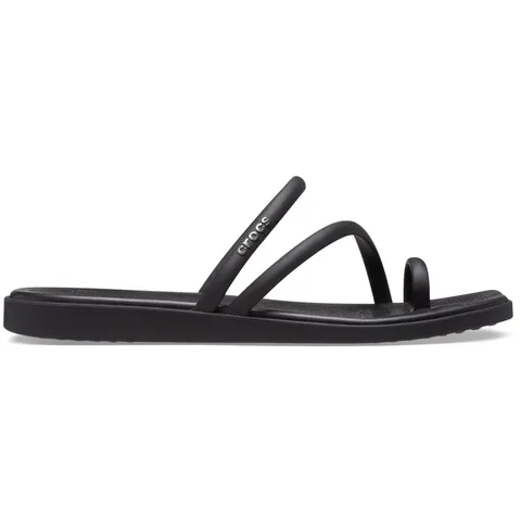 Crocs Miami Toe Loop Sandali Donna, Nero, 37/38 EU