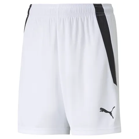 Puma 4063699149388 teamLIGA Shorts Jr Pantaloncini Bambino, 164, Puma White/Puma Black