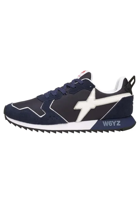 w6yz Sneakers in Tessuto Tecnico e Suede, Blu 44