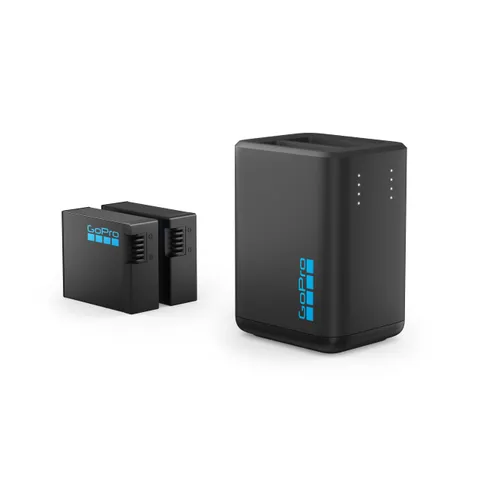 GoPro Caricabatterie Doppio + 2 Batterie Enduro