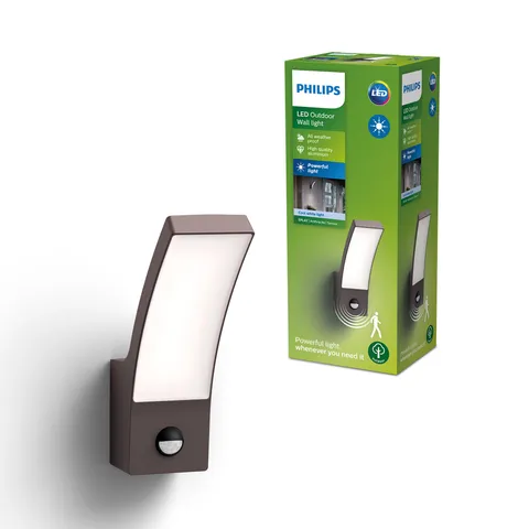 Philips Splay Applique LED 12W IP44, Sensore Movimento