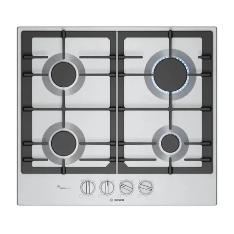 Bosch PCP6A5I90 Serie 6, Piano cottura a gas, FlameSelect, Manopole magnetiche