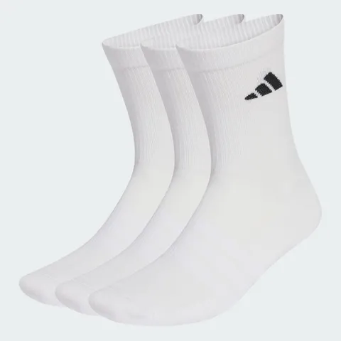 adidas Unisex - Adulto Cushioned Sportswear Crew Socks 3 Pair Pack, white/white/black