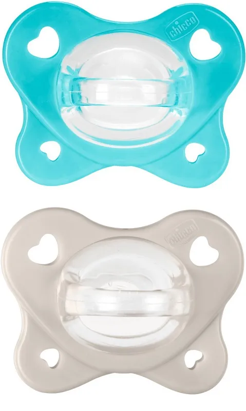 Chicco Dual Soft Ciuccio Silicone 6-16 Mesi Bicolore