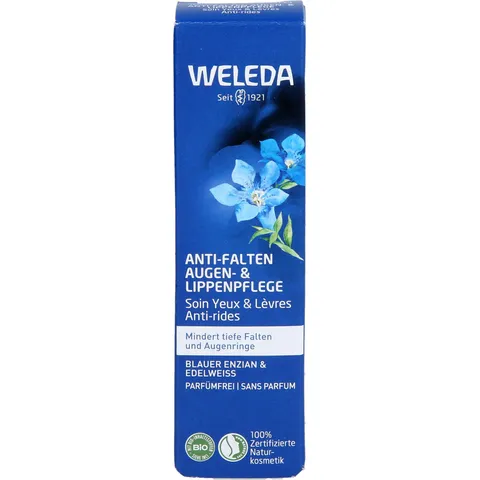 Weleda Anti-Falten Augen- & Lippenpflege Blauer Enzian & Edelweiss mindert tiefe Falten &