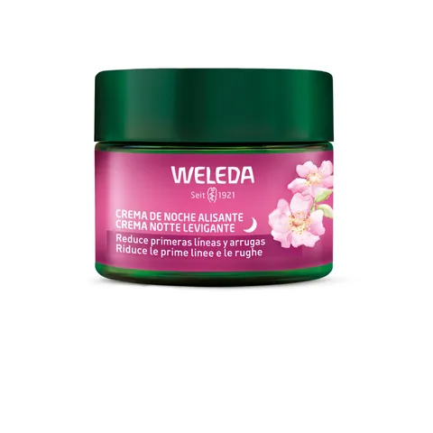 Weleda Crema Notte Levigante Rosa Mosqueta e Té Bianco, Rafforza la barriera cutanea