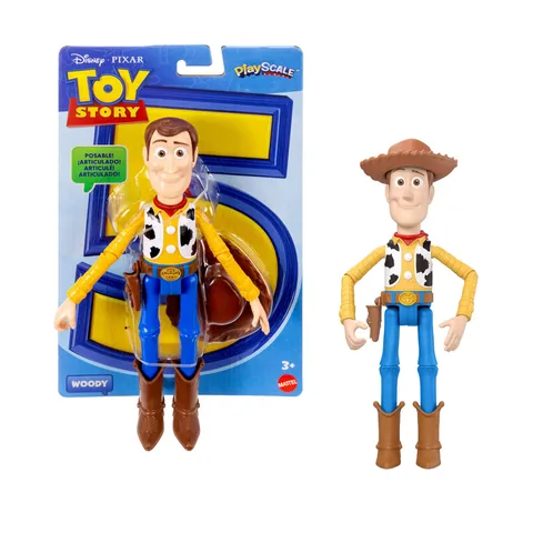 Mattel Disney Pixar Toy Story 5 - Woody, action figure da 23,5cm con 14 punti di