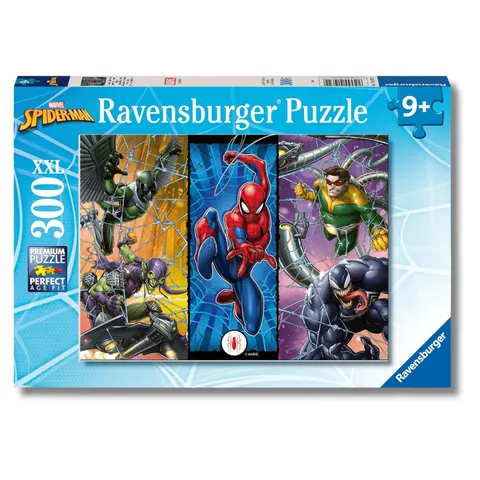 Ravensburger - Puzzle Spider-Man, 300 Pezzi XXL - Puzzle Bambini 9 Anni, Collezione