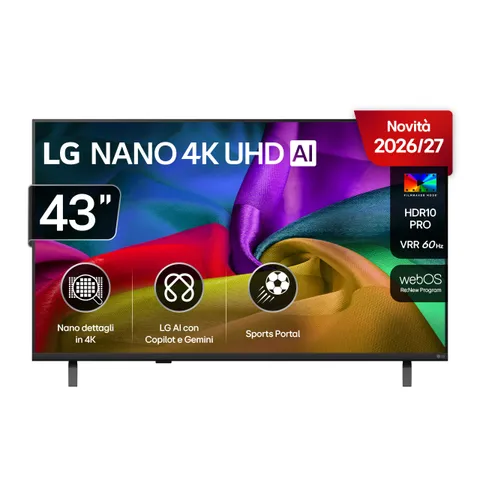 LG NANO Smart TV 4K 43" NU8E (2026)