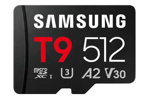 Samsung Scheda di Memoria MicroSD T9, 512 GB, Scheda di Memoria per Uso Professionale