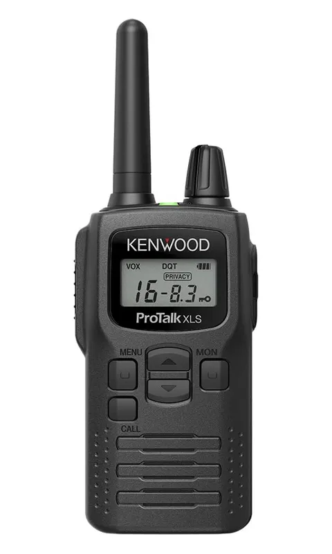 Kenwood PKT-300E Ricetrasmettitore PMR446 UHF 500mW ERP leggero compatto, 16 canali Scan