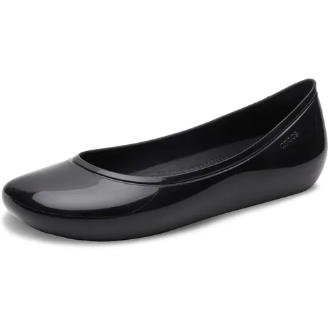 Crocs Brooklyn Flat - Women's Ballerine, Nero, 33/34 EU