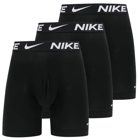 Nike Underwear Uomo Essential Boxer Brief Long Pacco da 3 - Gamba Allungata, Senza
