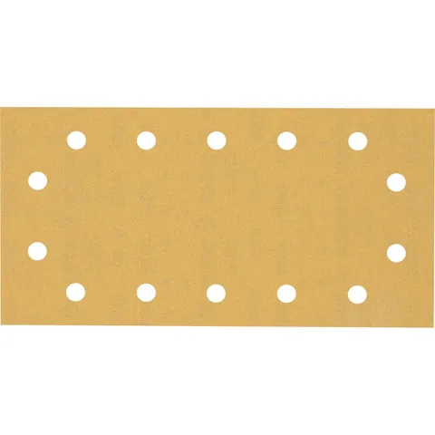 Bosch Professional 50x Carte abrasive Expert C470 con 14 fori (per Legno duro, Vernice su