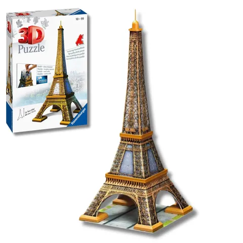 Ravensburger - Puzzle 3d Tour Eiffel | Puzzle 3d Per Bambini | Modellismo Da Costruire