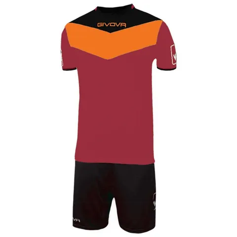 Givova KITC53, Unisex Adulto, Granata-Arancio, S