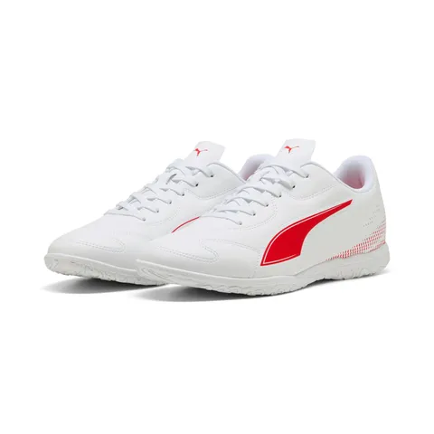 Puma Vitoria II IT - Scarpa da Calcio da Uomo, Colore: Bianco e Rosso, Taglia 42, Puma