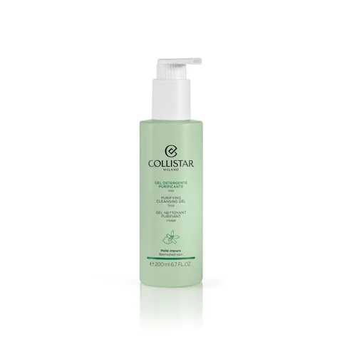Collistar Gel Detergente Purificante Viso, Elimina Residui di Makeup, Inquinamento e Sebo