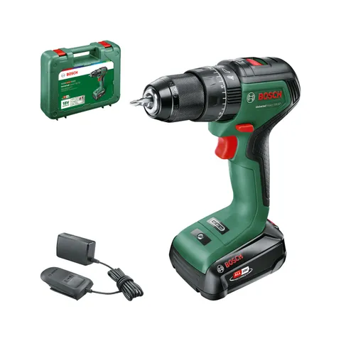Bosch Home and Garden 06039D7101 Bosch Trapano con Percussione a Batteria UniversalImpact
