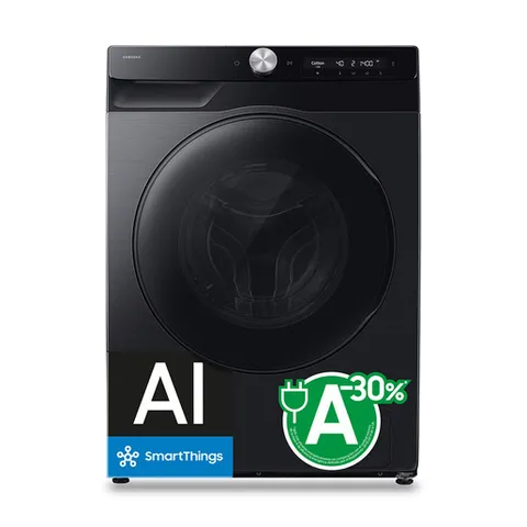 Lavatrice AI 9 kg/6 kg Autodosificazione Classe D/A Nera WD90HG6U94BBU3