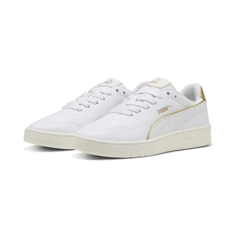 PUMA Court Lally Dayinight Sneaker Donna, Puma Bianco PUMA Bianco PUMA Oro, 40 EU