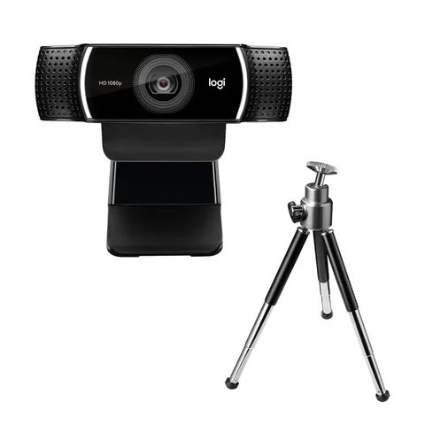 Logitech C922 Pro Stream Webcam, Streaming Hyperfast HD 1080p/30fps o HD 720p/60fps