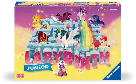 Ravensburger - Labirinto Unicorn Junior, Gioco da Tavolo per Tutta la Famiglia, 2-4