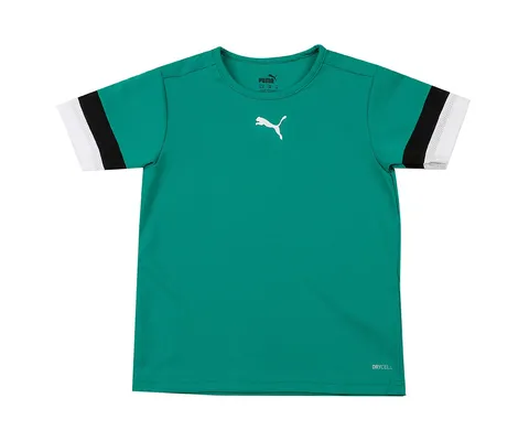 PUMA Teamrise Jersey Jr, Shirt Unisex - Bambini e ragazzi, Pepper Green-Puma Black-Puma White, 116