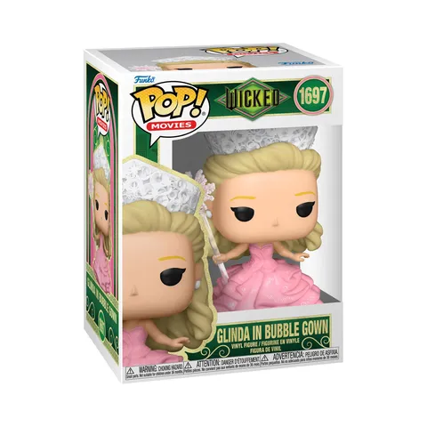 Funko Pop! Movies: Wicked - Glinda in Bubble Gown - Figura in Vinile da Collezione - Idea